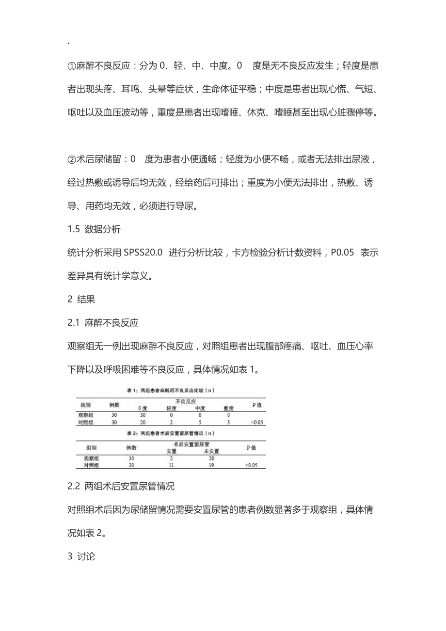 腰俞穴麻醉复合针刺麻醉对微创肛肠手术临床并发症的影响研究.docx_第3页