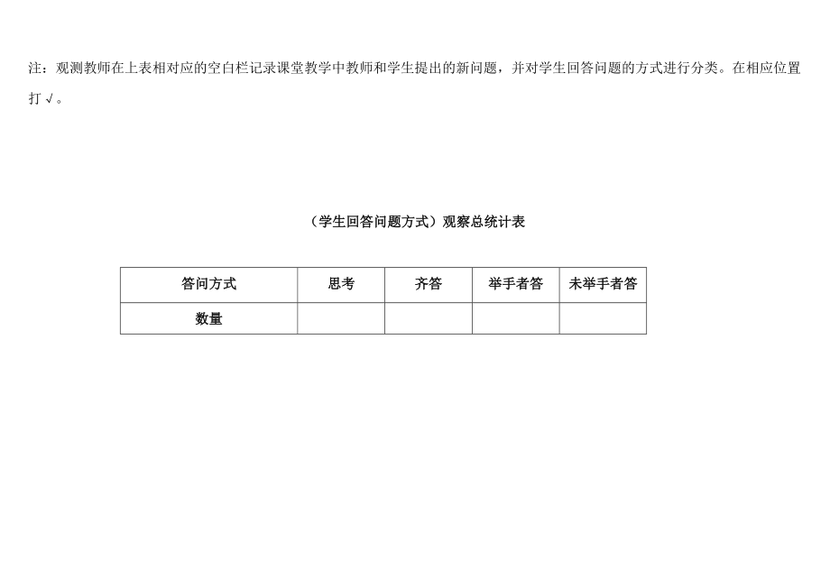 课堂观察量表——学生回答问题方式.doc_第3页