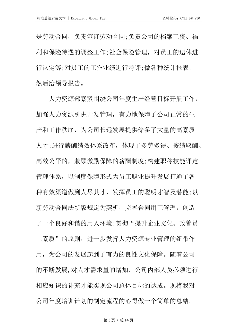 一级人力资源管理师个人工作总结.docx_第3页