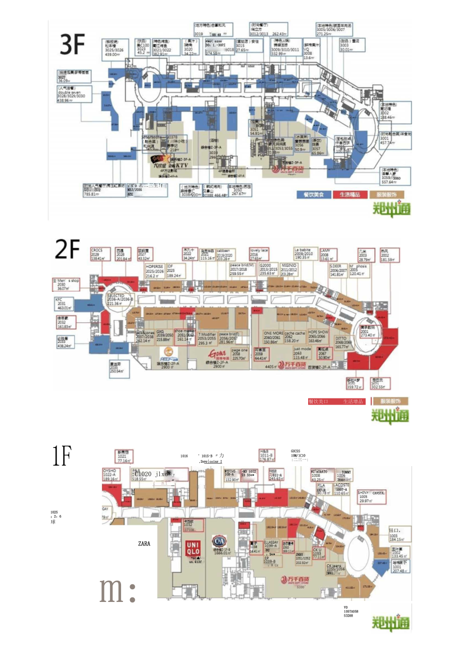 郑州二七万达品牌落位情况.docx_第1页