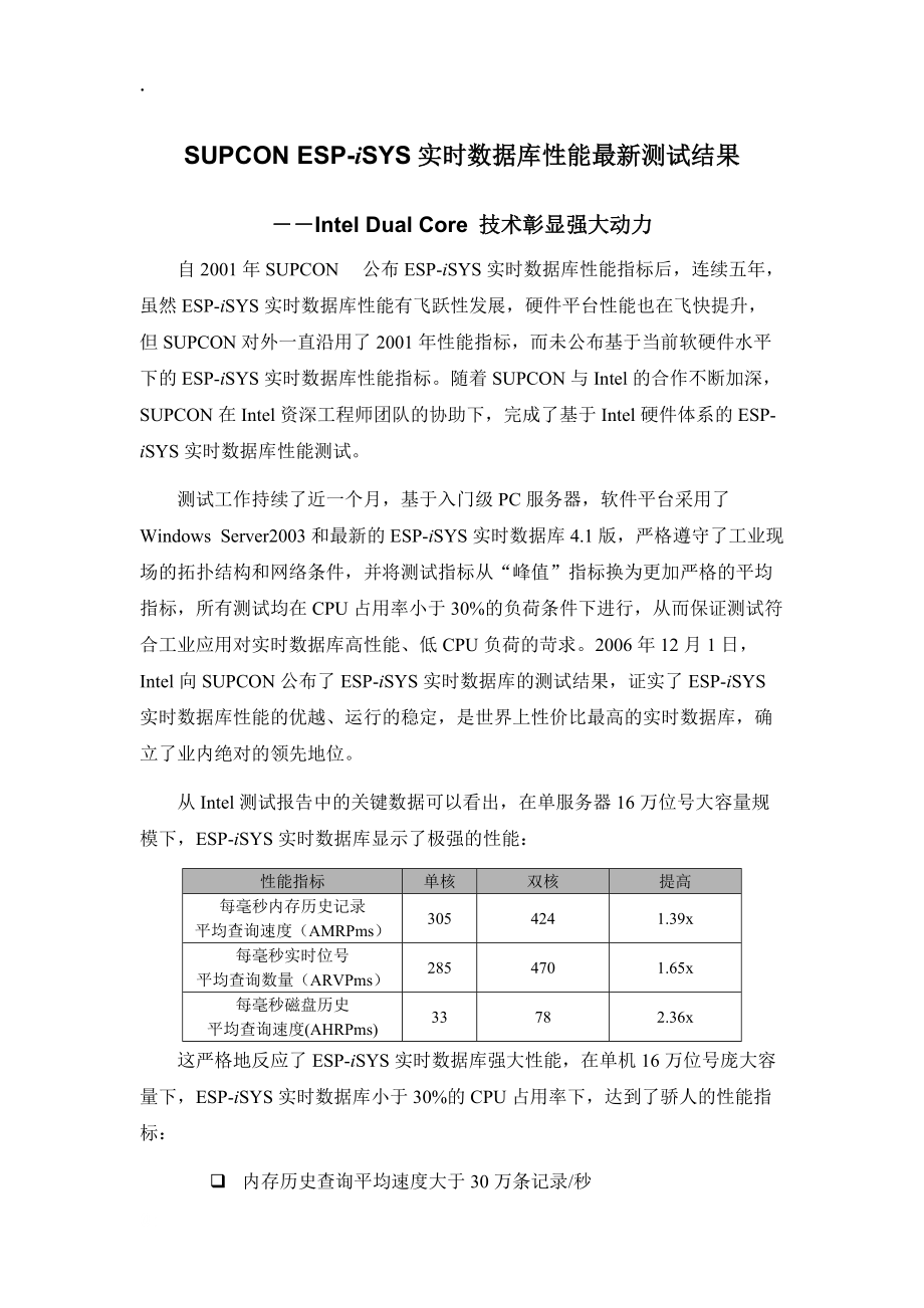 ESP-iSYS更新性能指标 Intel Core Dual技术助力实时信息应用.docx_第1页