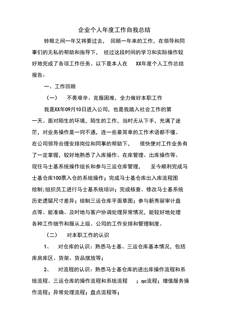 企业个人年度工作自我总结.doc_第2页