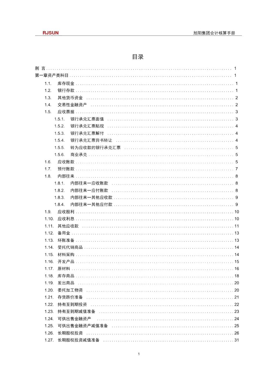 会计核算手册(科目格式).docx_第1页