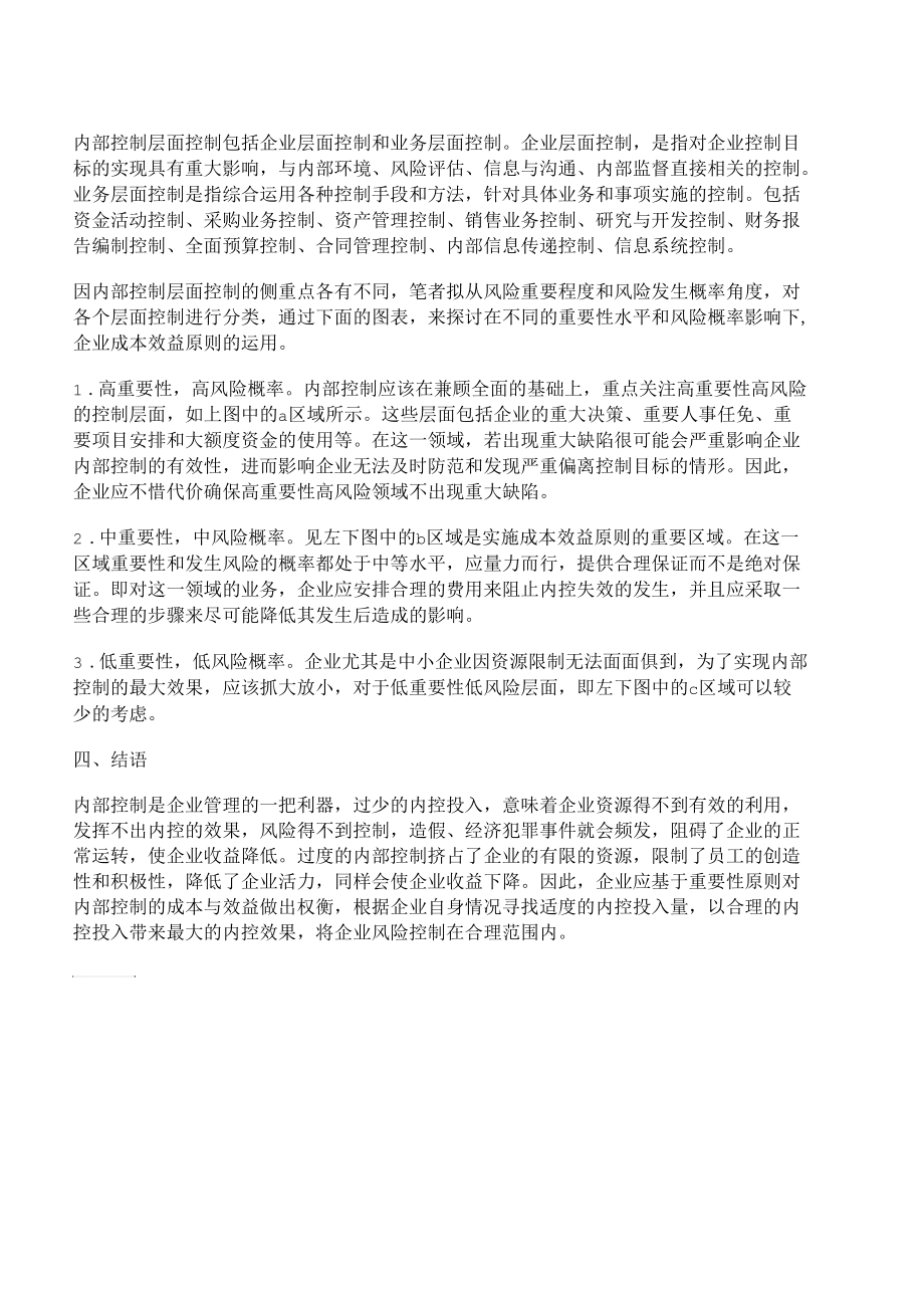 [原则,控制成本,视角]从重要性原则的视角谈企业内部控制成本效益原则的运用.docx_第3页