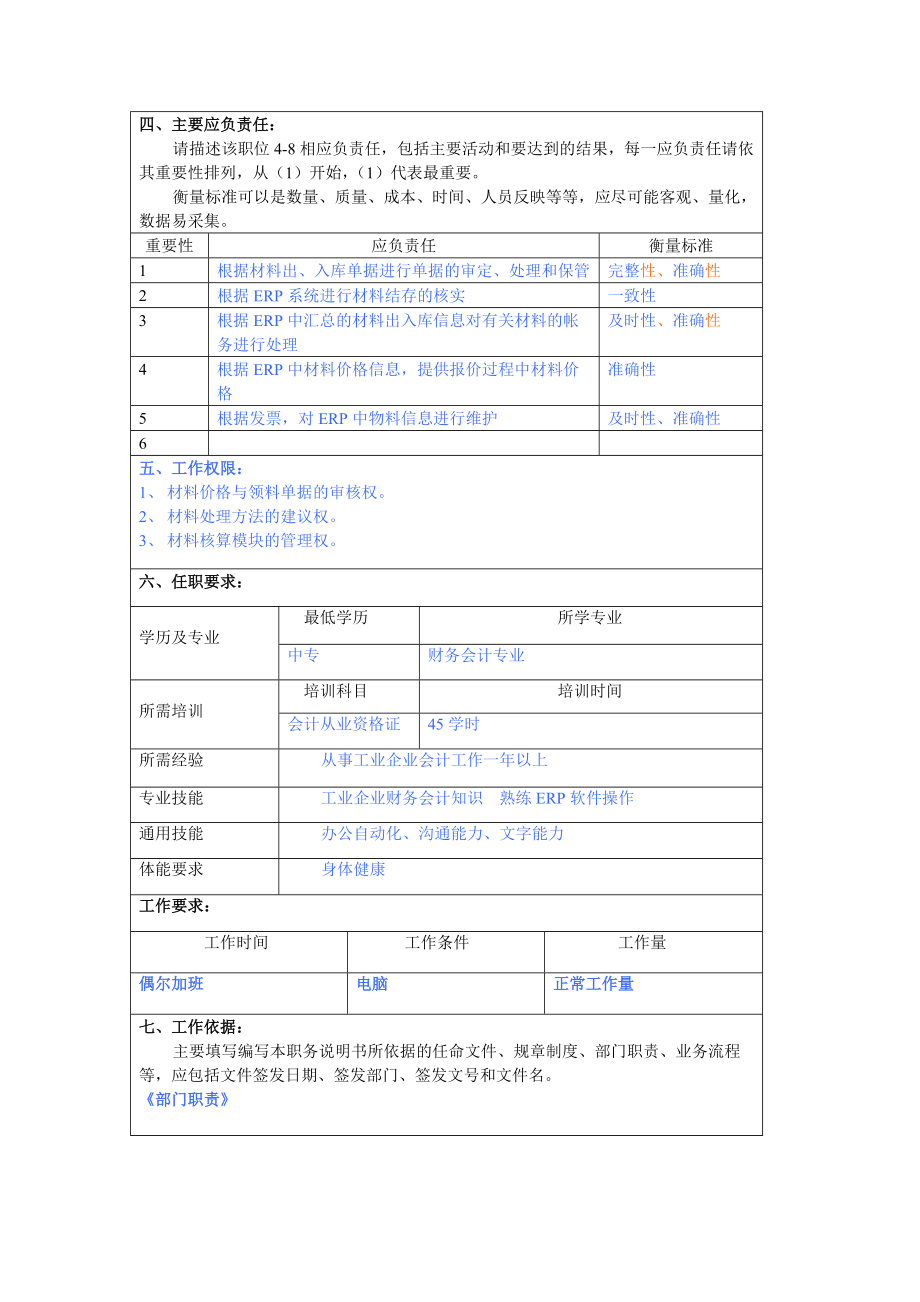 材料处理员岗位说明书.docx_第2页