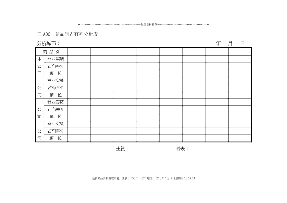 企业管理表格营销管理A横表格.docx_第1页