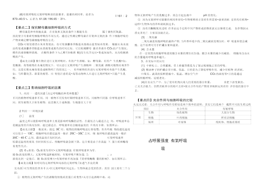 专题四-光合作用与呼吸作用总结.docx_第2页