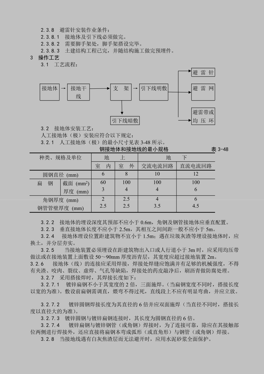 防雷及接地安装施工工艺.docx_第2页