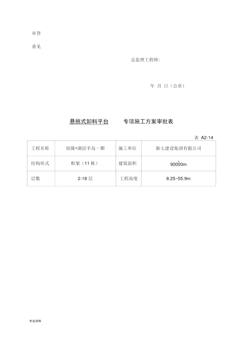 专项施工与方案审批表.docx_第2页