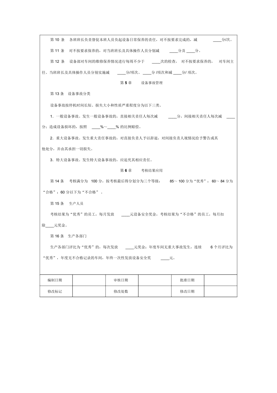 生产设备管理量化考核制度设计.docx_第3页