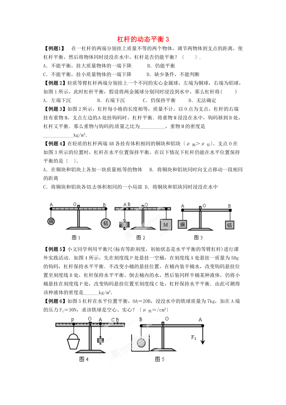 （整理版）杠杆的动态平衡3.doc_第1页