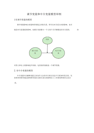 调节变量和中介变量模型举例.docx