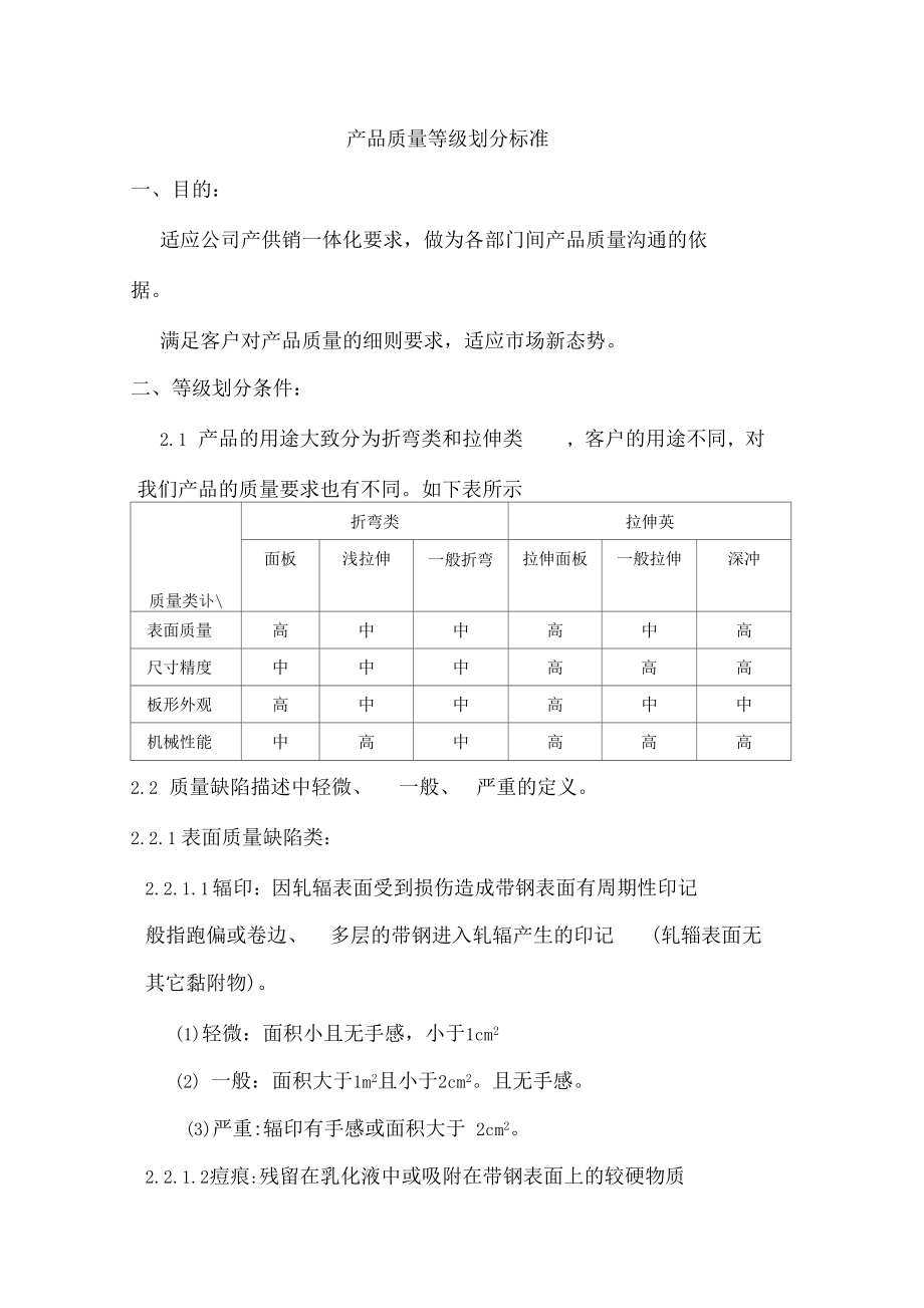 质量等级划分标准模板.docx_第1页