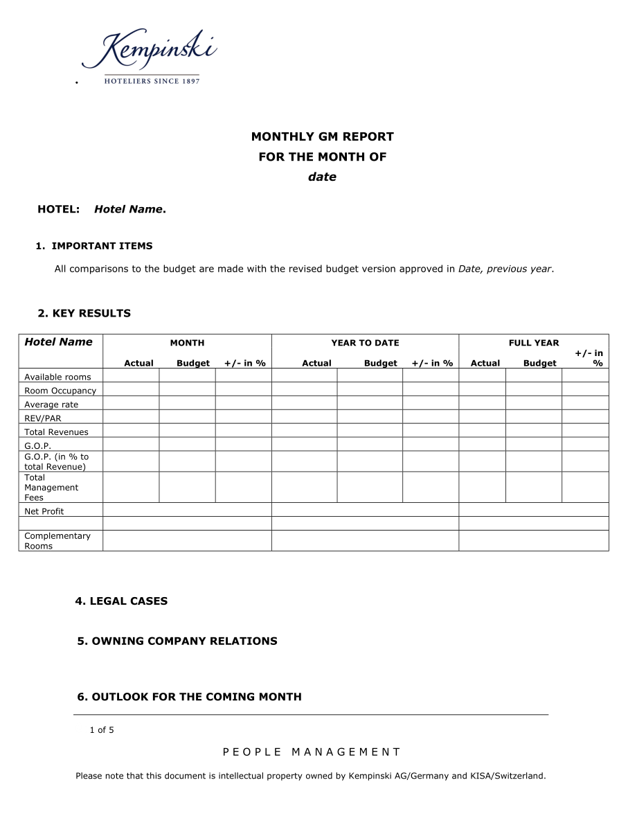 HRTemplates人力资源模板095_-_MONTHLY_GM_REPORT.docx_第1页