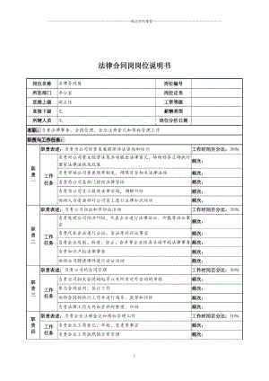 河北石油分公司法律合同岗位说明书.docx