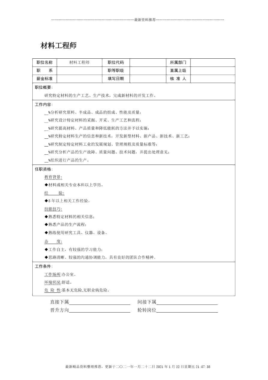 材料工程师精编版.docx_第1页