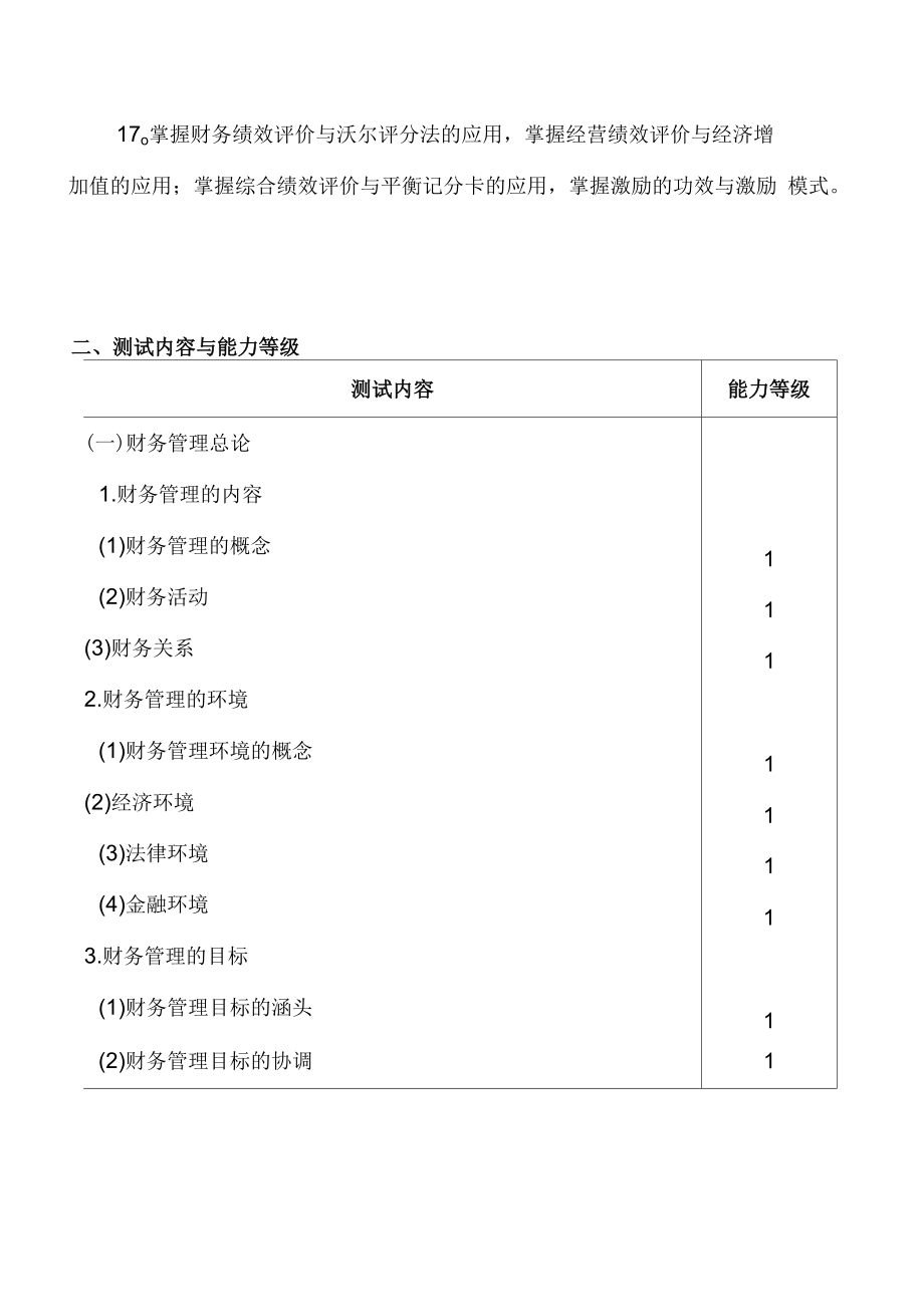 2011年注册会计师考试大纲——《财务成本管理》.doc_第3页