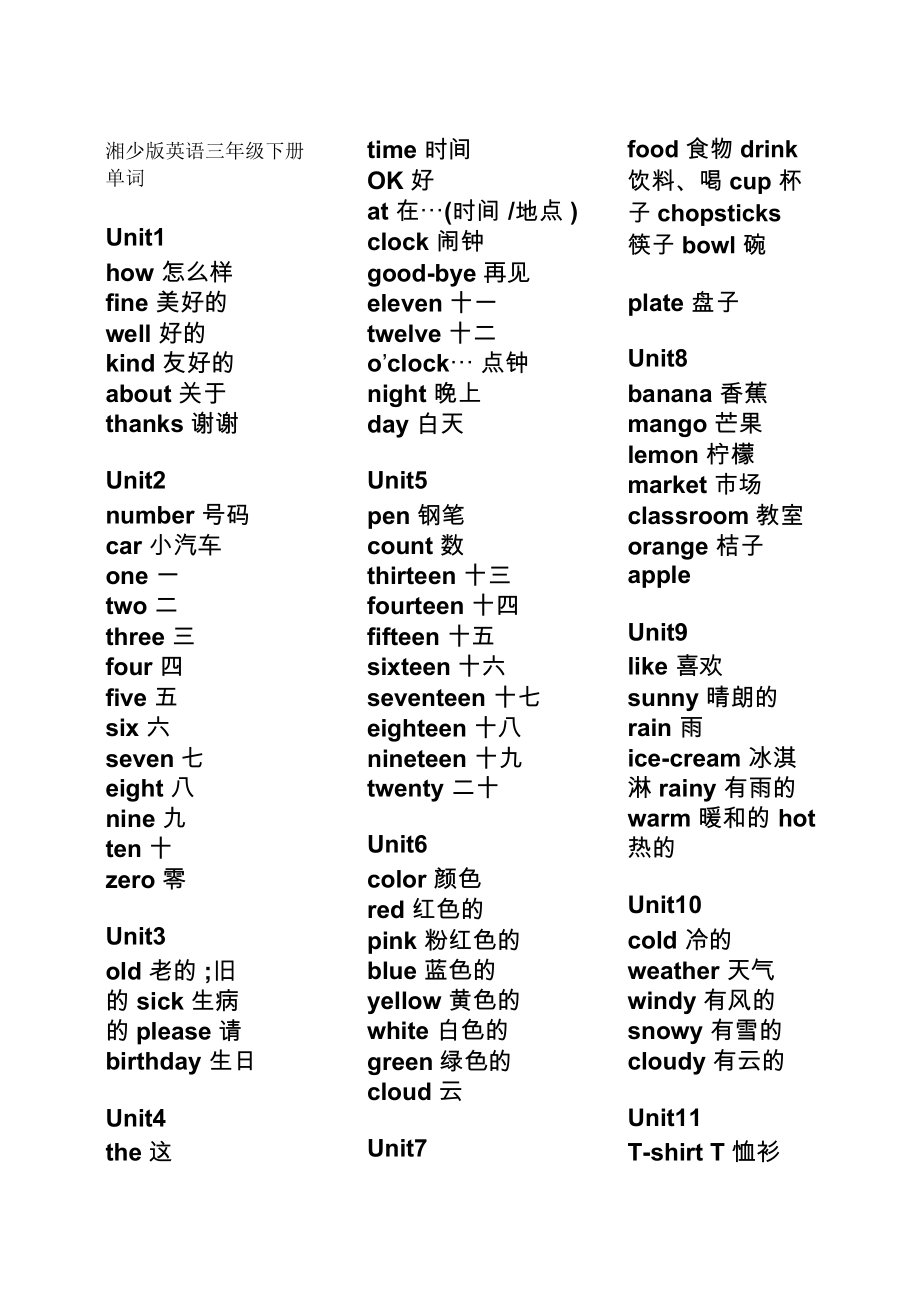 湘少版英语三年级上下册单词.docx_第3页