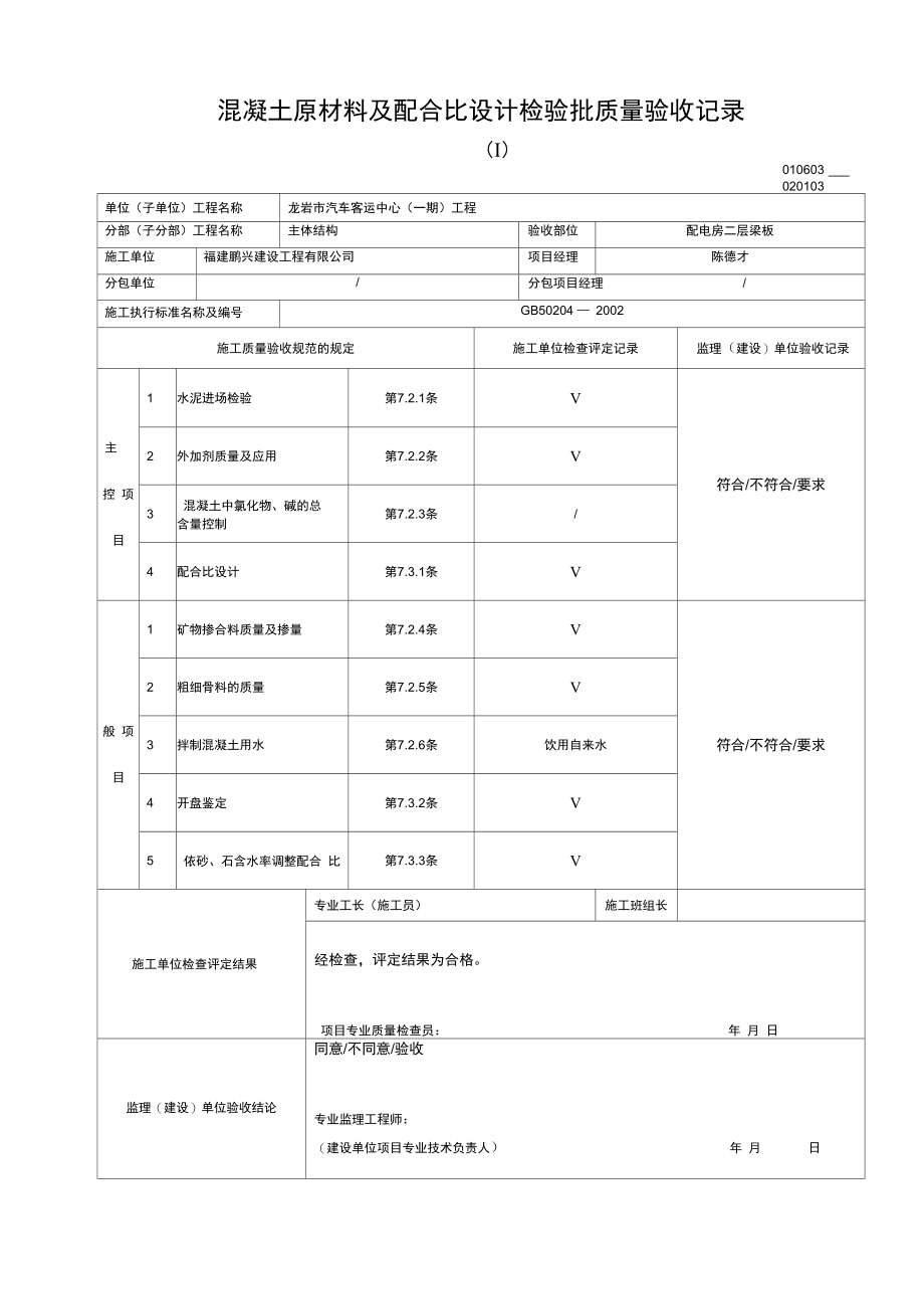 (整理)砼材料配合比.doc_第1页