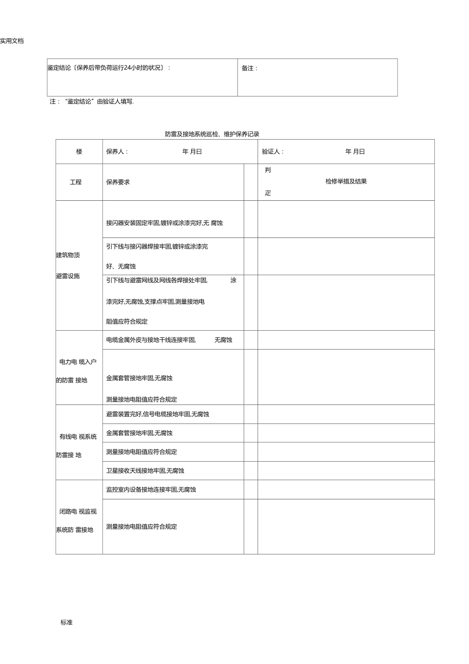 干式变压器维护保养记录簿.docx_第3页