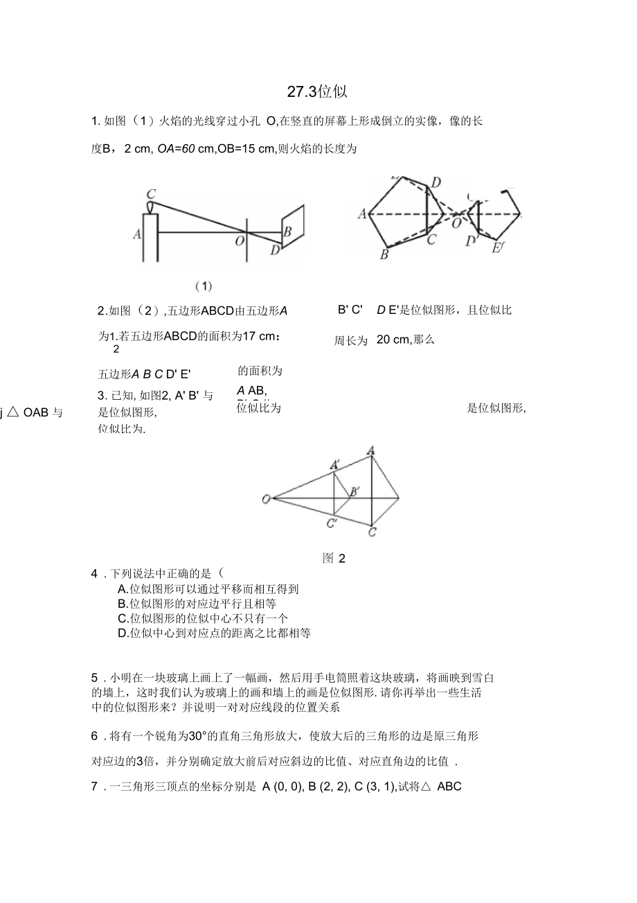 273位似练习题及答案.docx_第1页