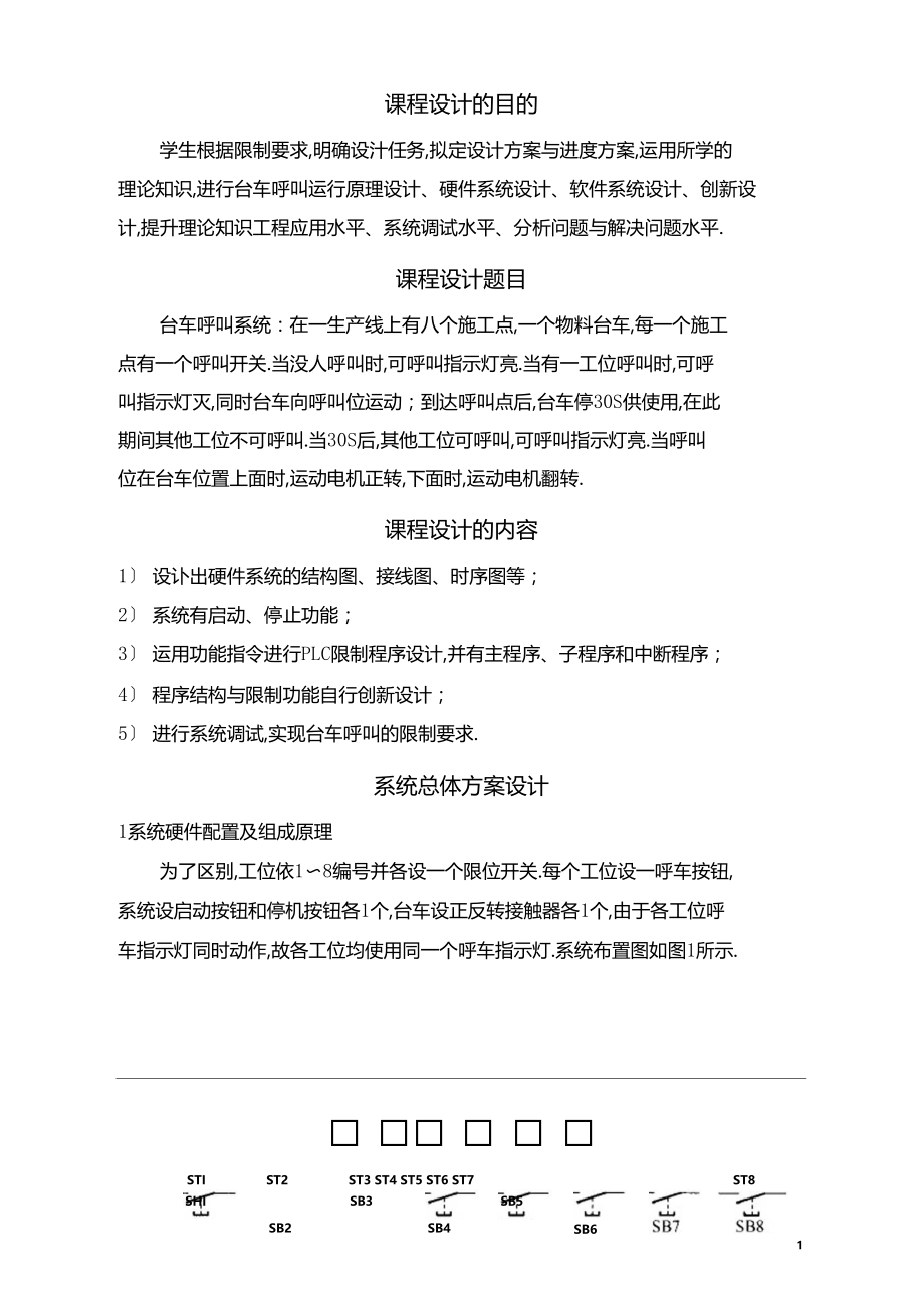 PLC台车呼叫控制.docx_第1页