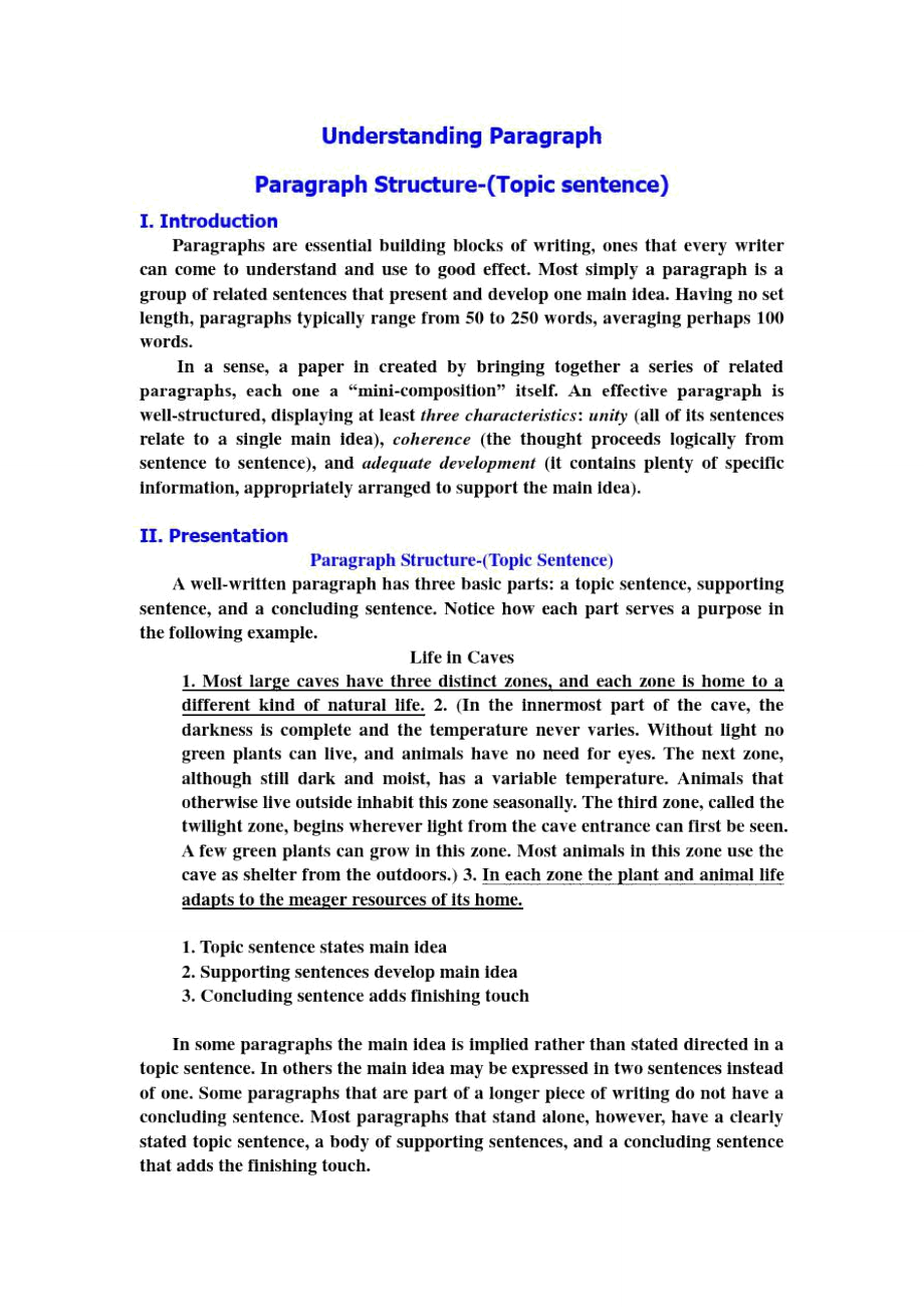 Unit9Paragraphstructure-topicsentence.doc_第1页