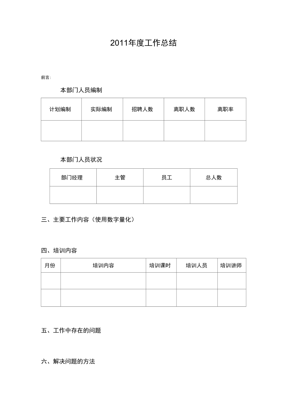 年度工作总结及工作计划模板.doc_第1页