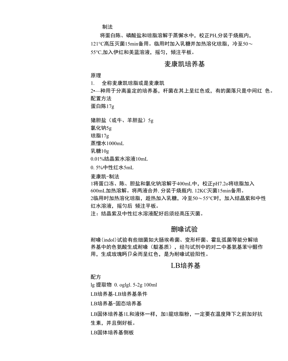 常用培养基的配方精修订.doc_第3页