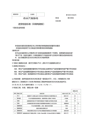 印刷电路板来料检验作业指导书.docx