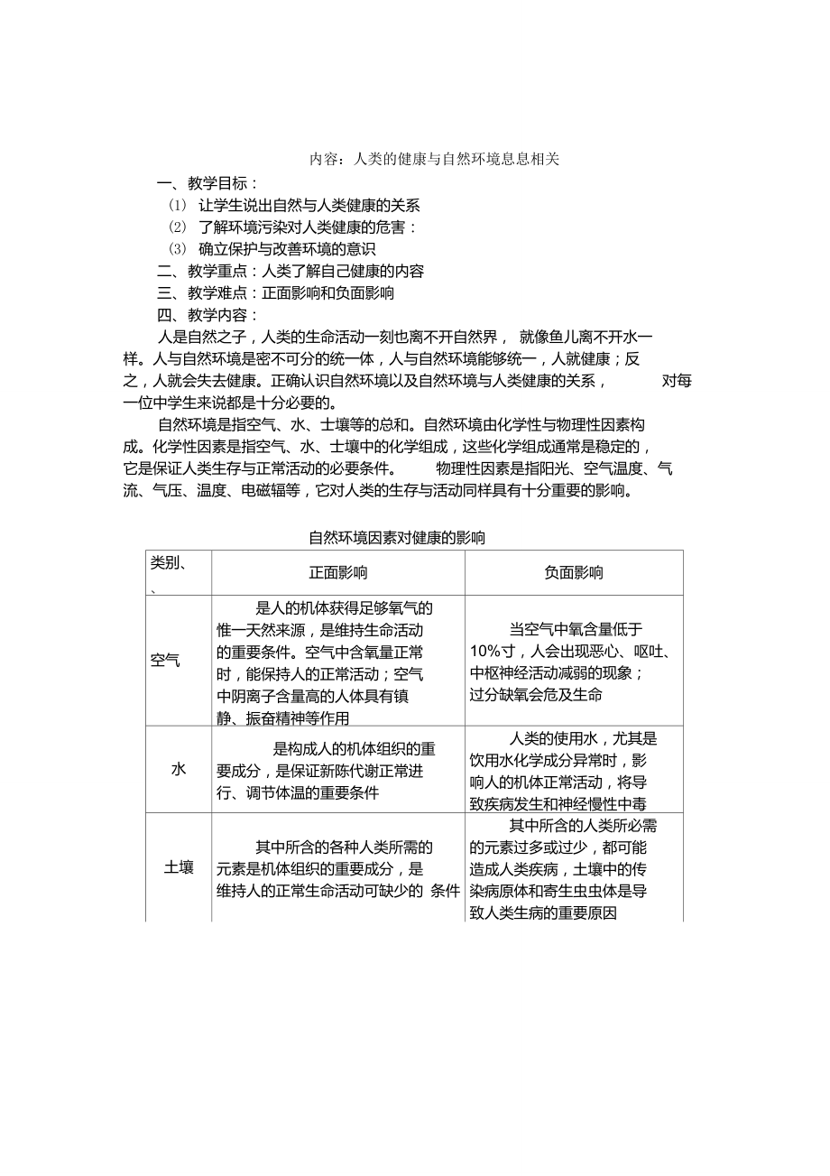 (体育与健康教育理论教案)要点.doc_第1页