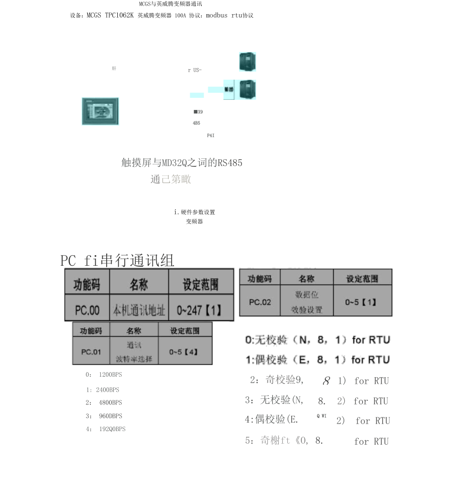 MCGS与变频器的MODBUSRTU通讯.docx_第1页