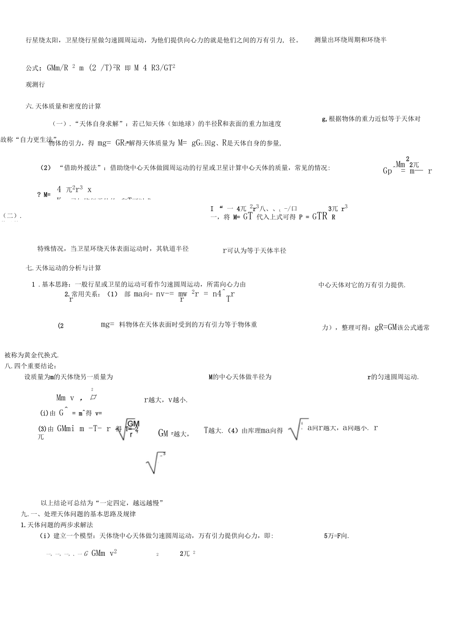 万有引力知识点汇总.docx_第2页