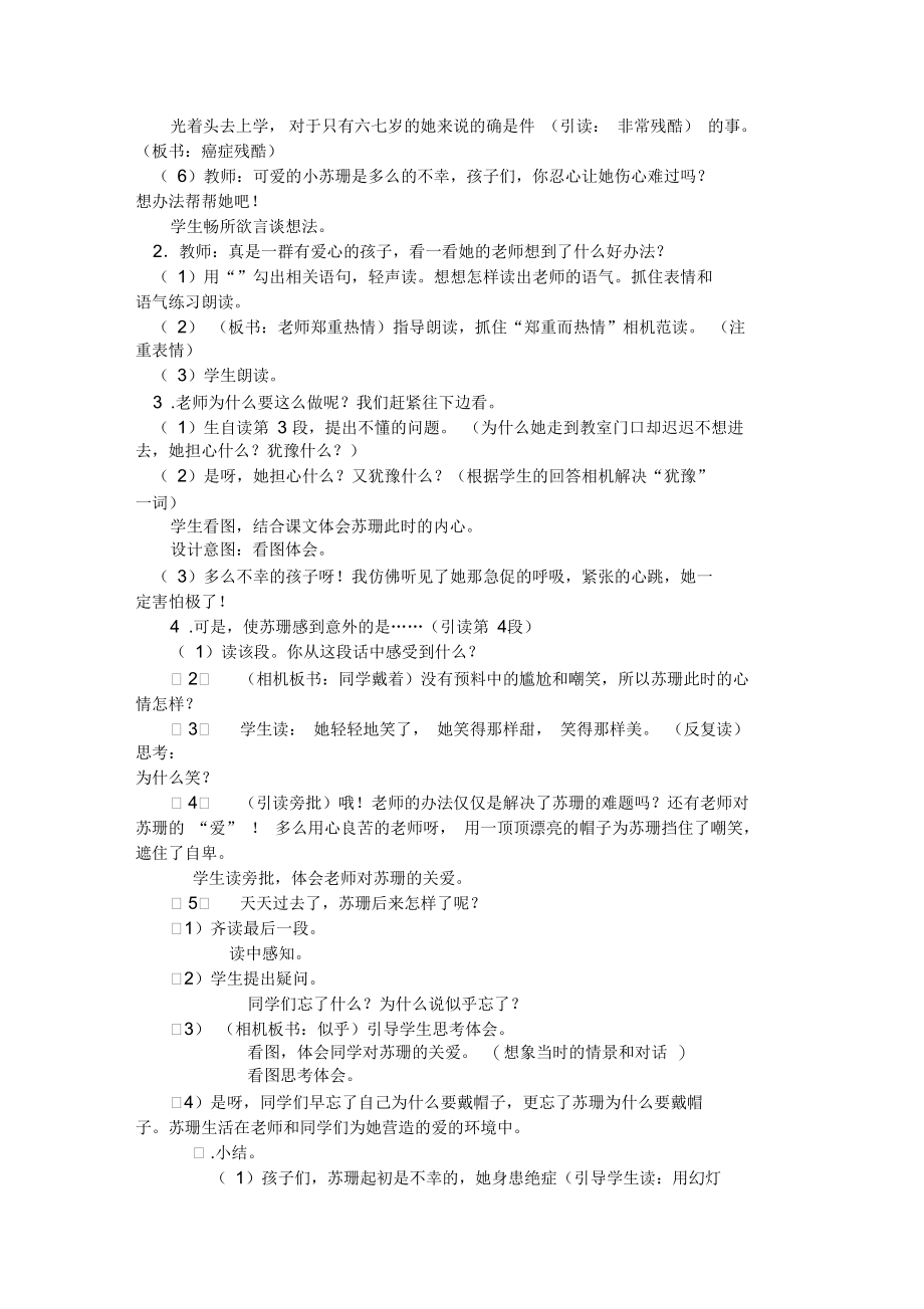 《苏珊的帽子》教学设计.docx_第2页