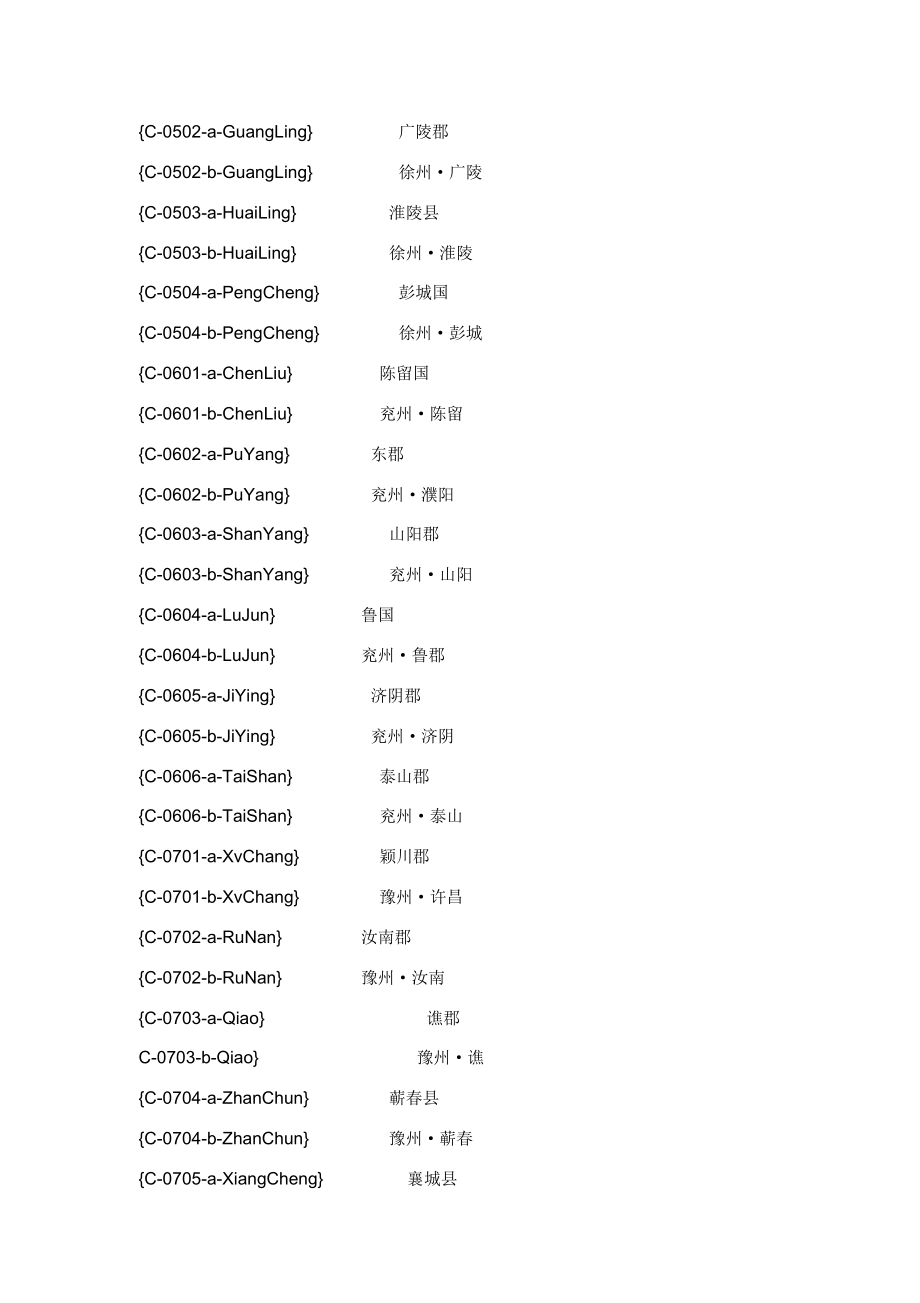 三国全面战争城市代码.doc_第3页