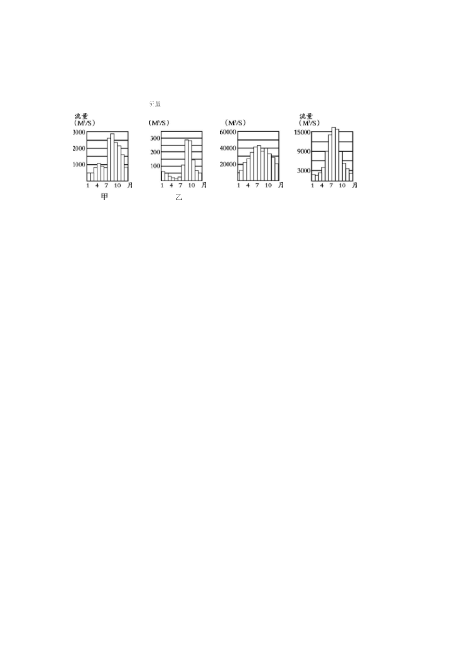 中国的地形,气候,河流与湖泊练习进步题.docx_第2页