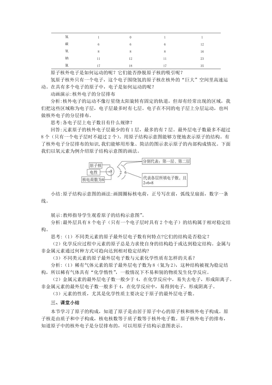 课题2原子的结构1教案.doc_第2页