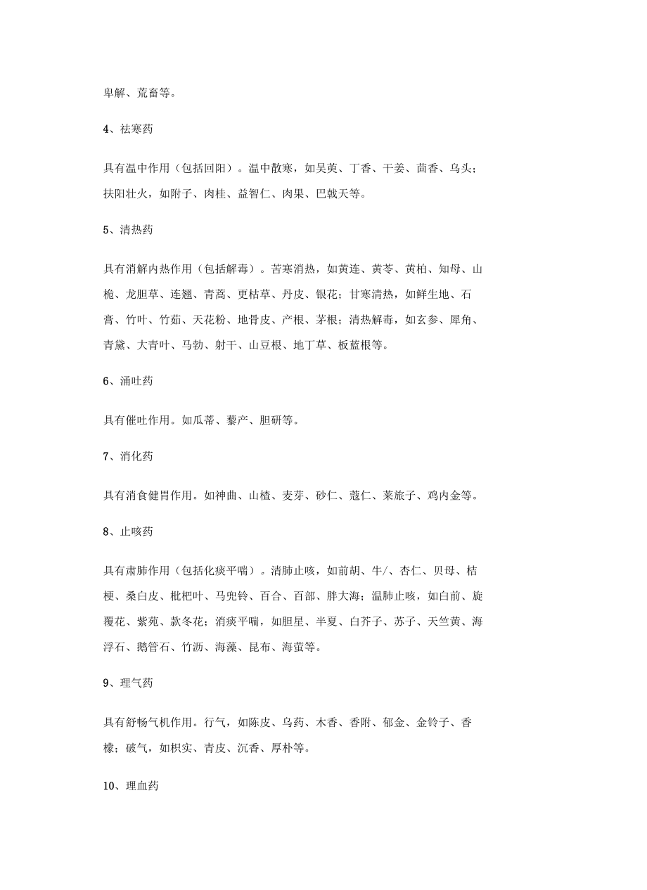 中药分类一览表,太难得了!必须收藏资料0001.docx_第3页