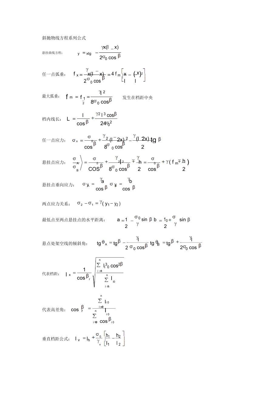 公式==架空输电线路设计.docx_第1页