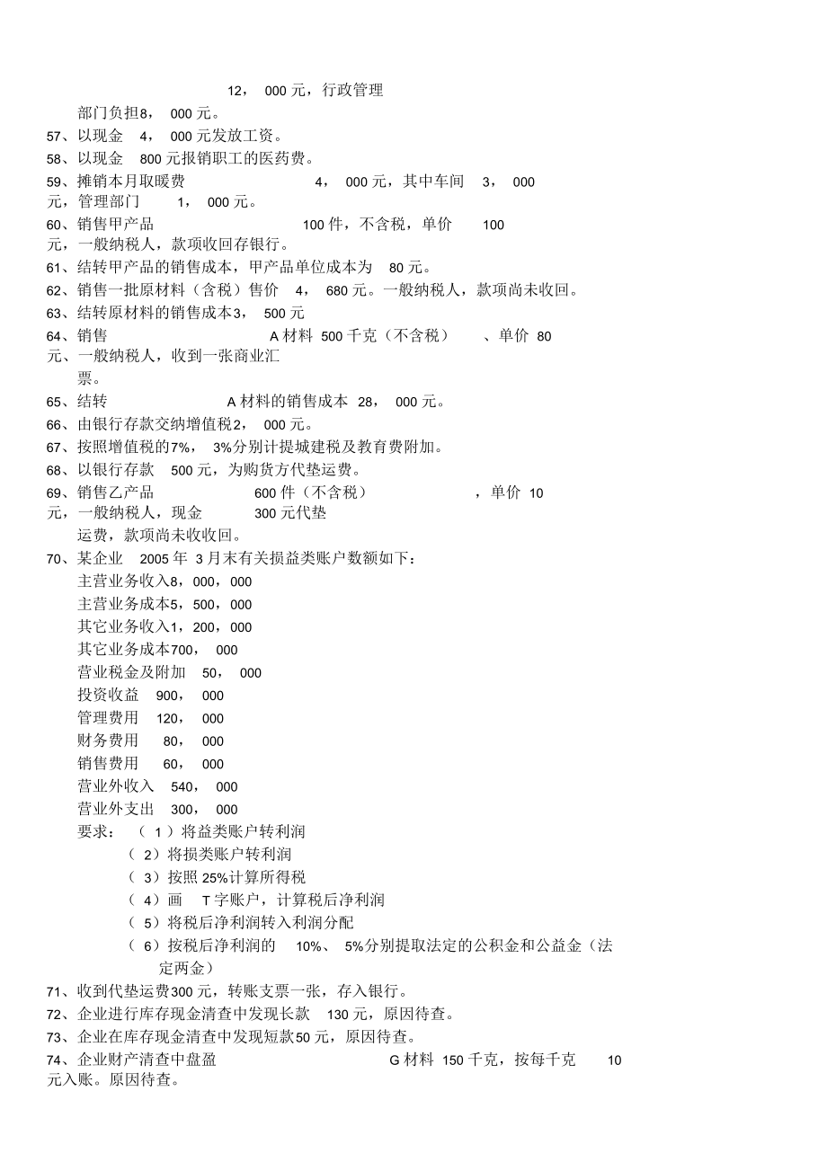 会计分录100题经典复习过程.docx_第3页