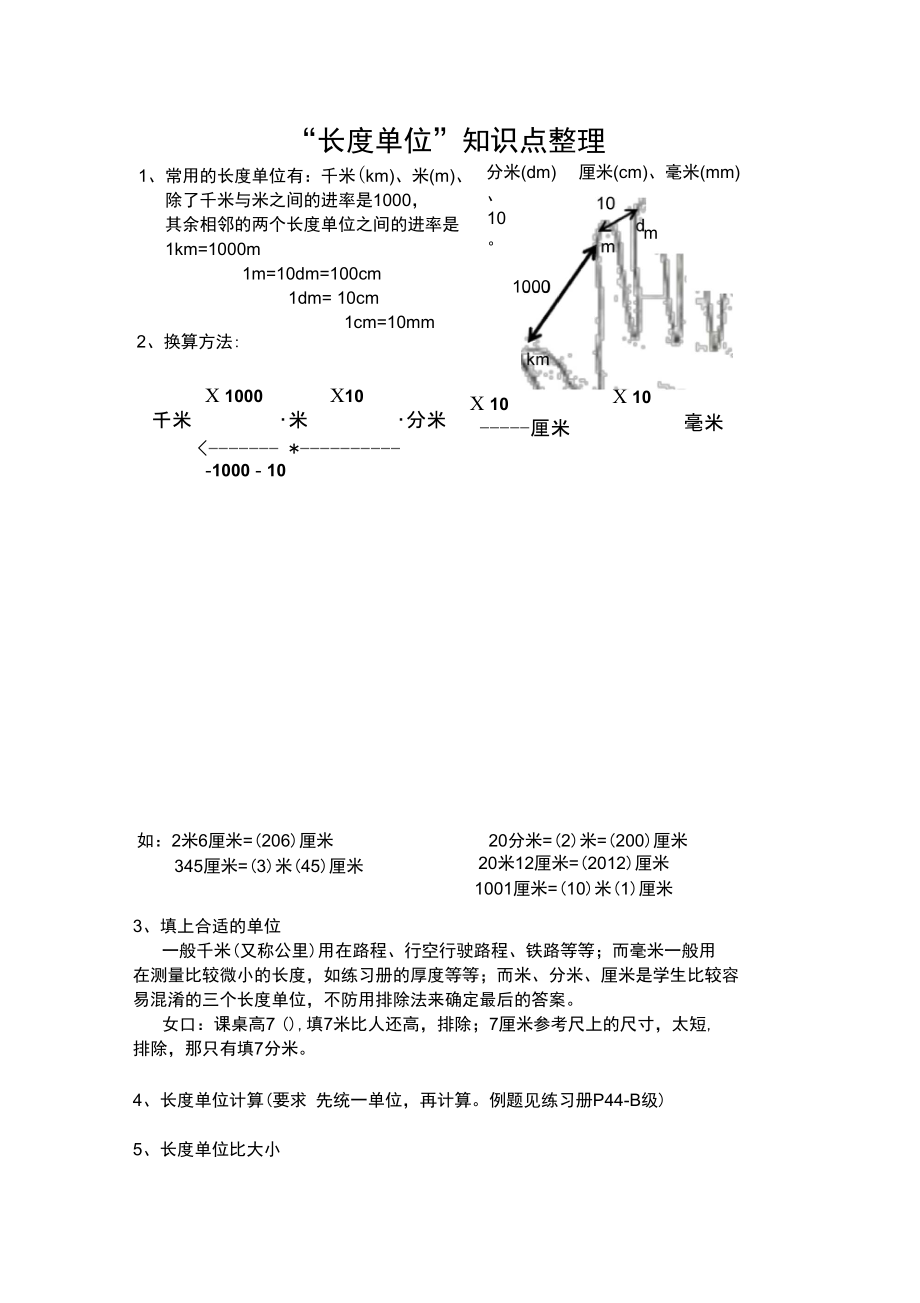 《长度单位》知识点整理.doc_第1页