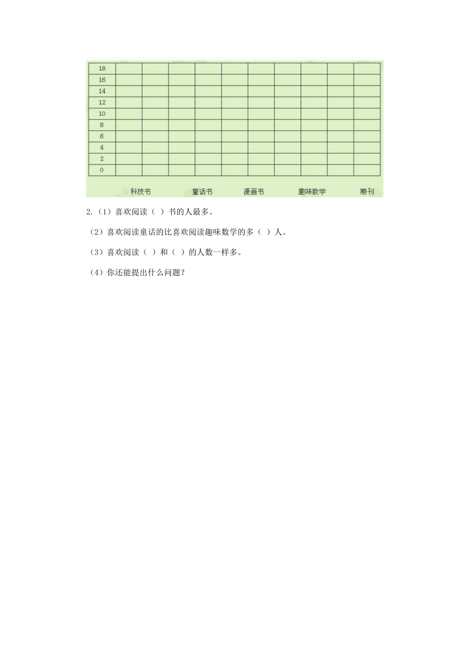 三年级数学下册 3《复式统计表》简单的数据统计每课一练（无答案） 新人教版 试题.doc_第3页