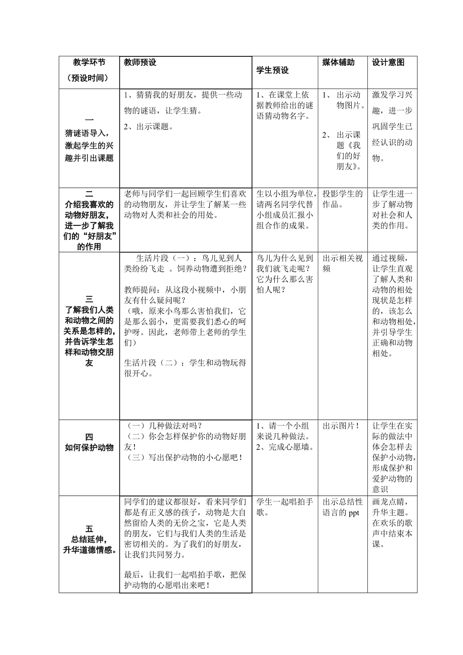 品德与生活二年级下册《我们的好朋友》.docx_第3页