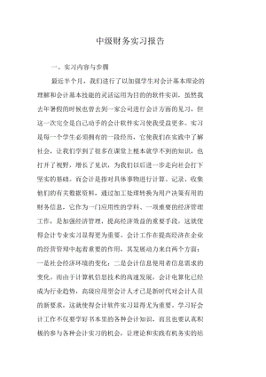 中级财务实习报告.docx