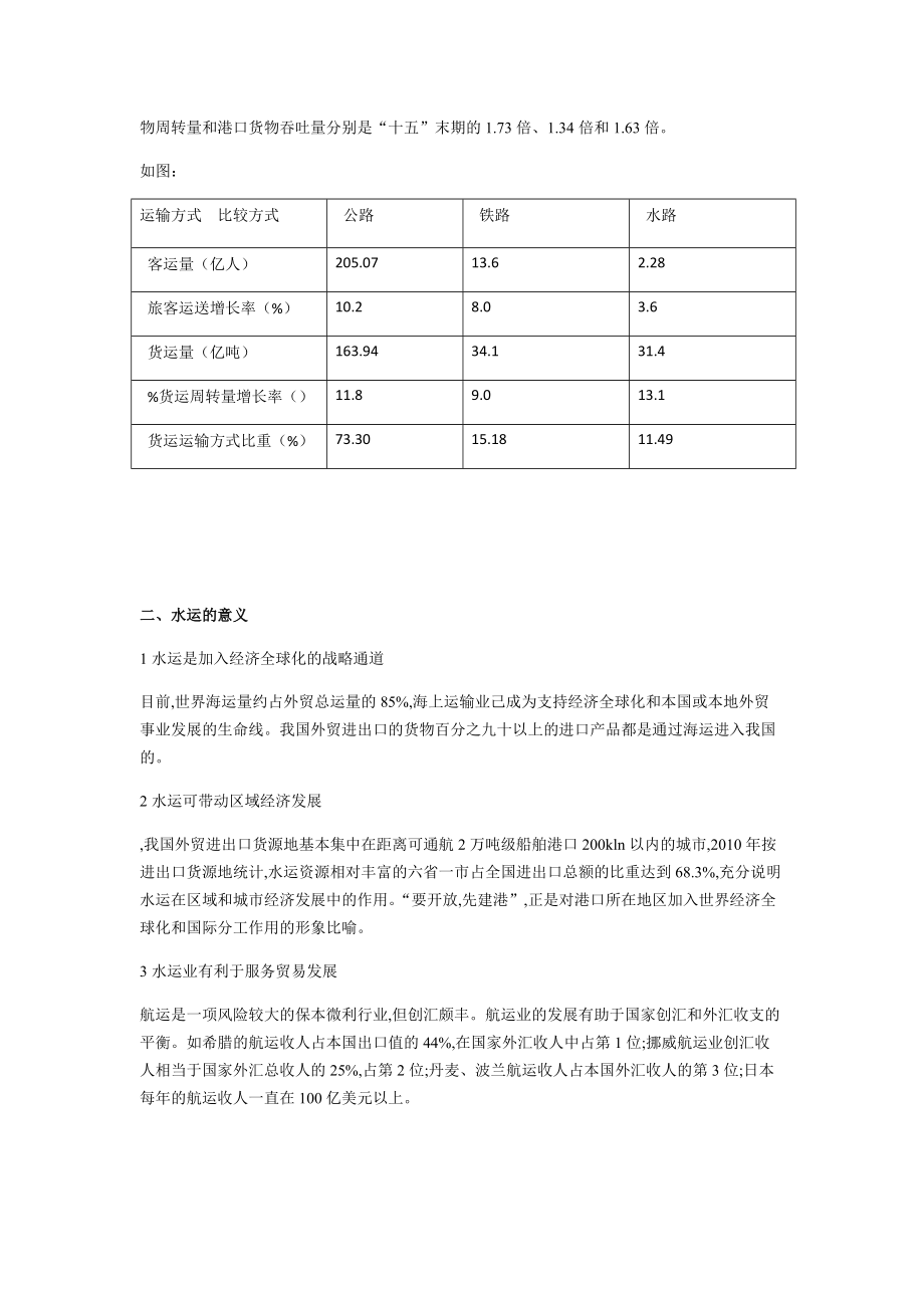 完整word版我国水运发展趋势.doc_第2页