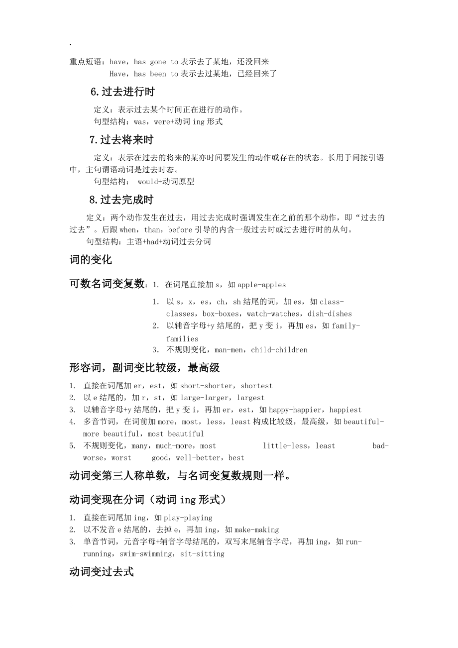 云南省祥云县禾甸中学九年级英语新概念知识点总结.docx_第2页