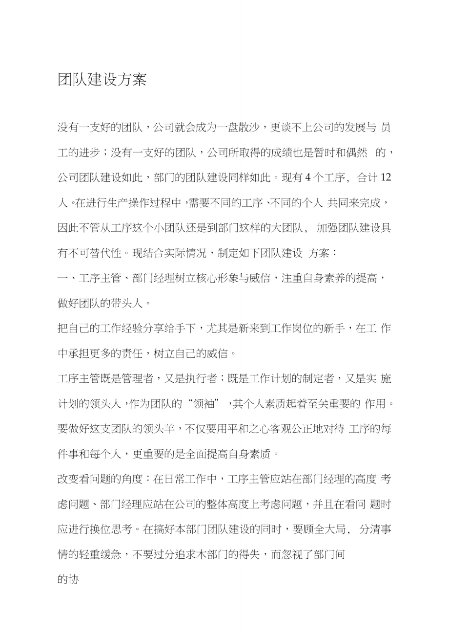 人事管理团队建设的方案.doc_第1页