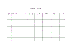 劳动防护用品登记和发放台帐.doc