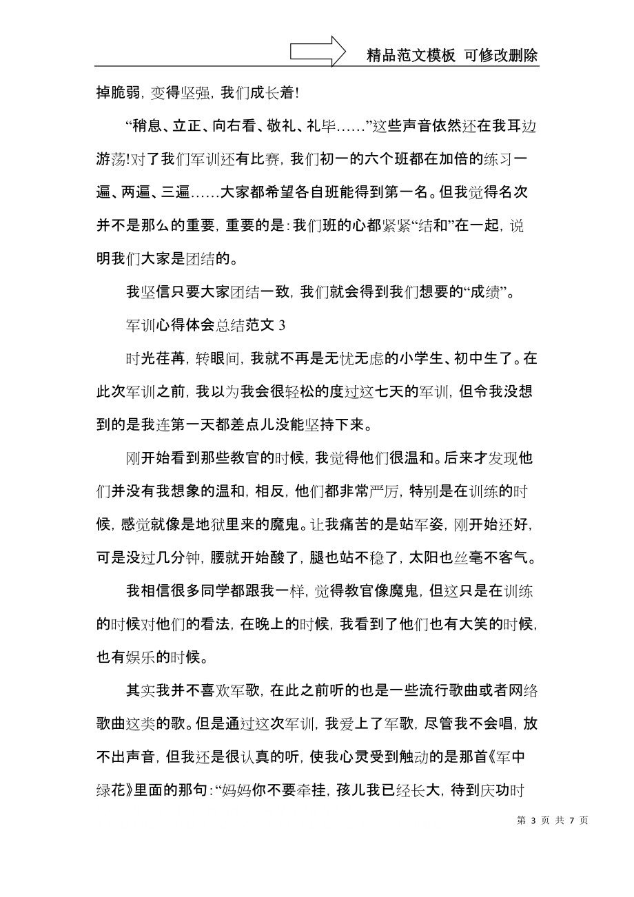 军训心得体会总结范文五篇.docx_第3页