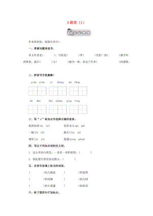 三年级语文下册 第1单元 第3课《荷花》同步练习（1） 新人教版-新人教版小学三年级下册语文试题.doc